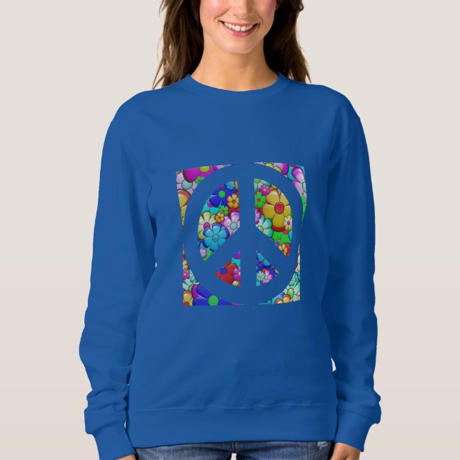 Moletom Sinal de paz hippy (Frente)