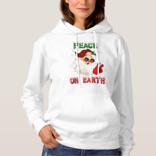 Moletom Sinal de paz na Terra Feliz Natal - Noel Hat hipp