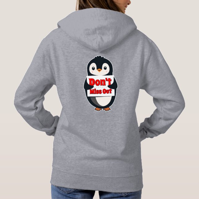 Moletom Sinal de Pinguim: Não Perca (Verso)