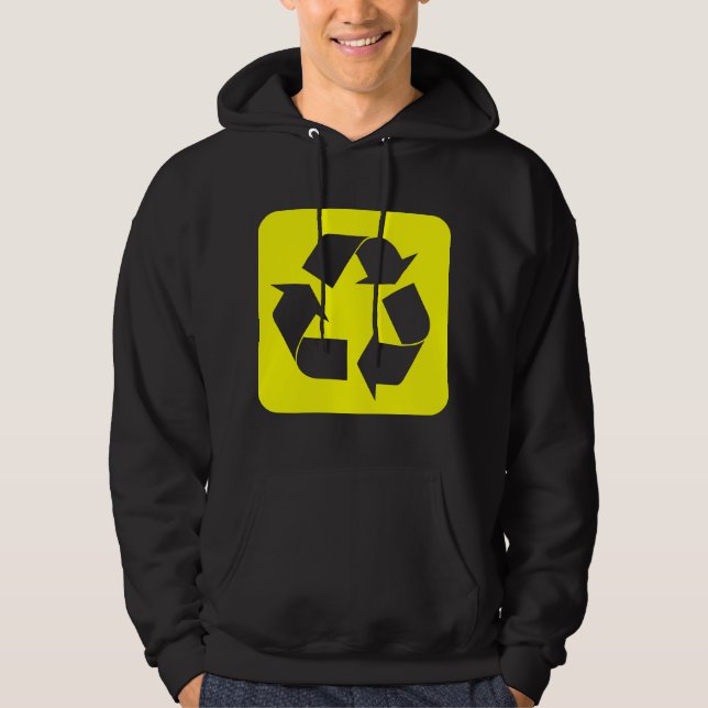 Moletom Sinal de reciclagem - Amarelo (Frente)