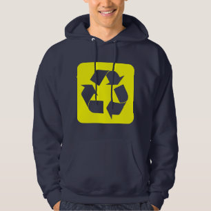 Moletom Sinal de reciclagem - Amarelo