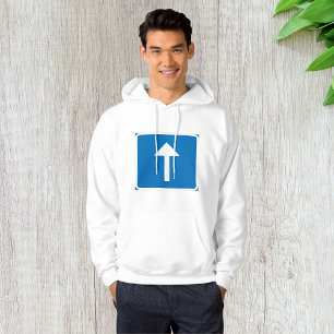 Moletom Sinal de Seta para Cima Mens Hoodie