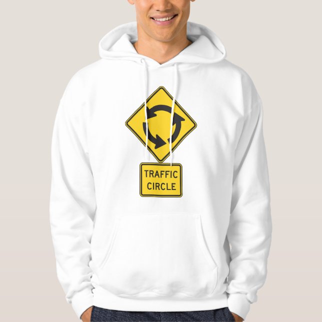 Moletom Sinal de Trânsito em Rotatória Amarelo Diamante (Frente)