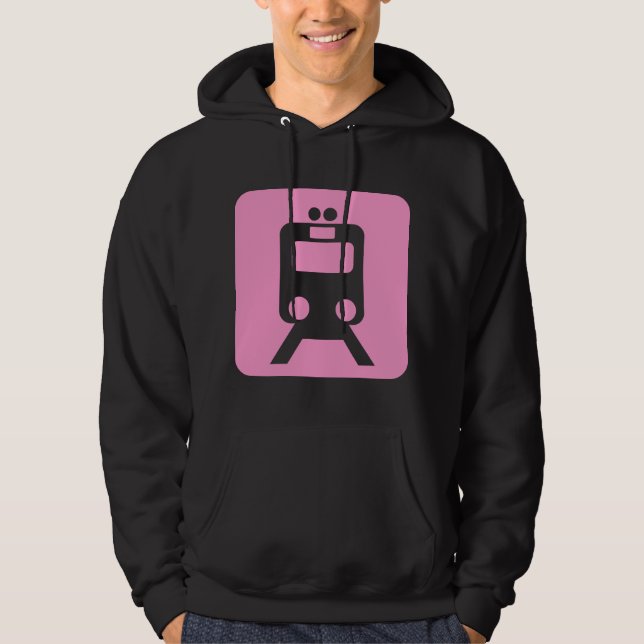 Moletom Sinal de Trem - Rosa (Frente)