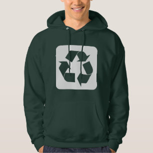 Moletom Sinal do reciclagem - branco