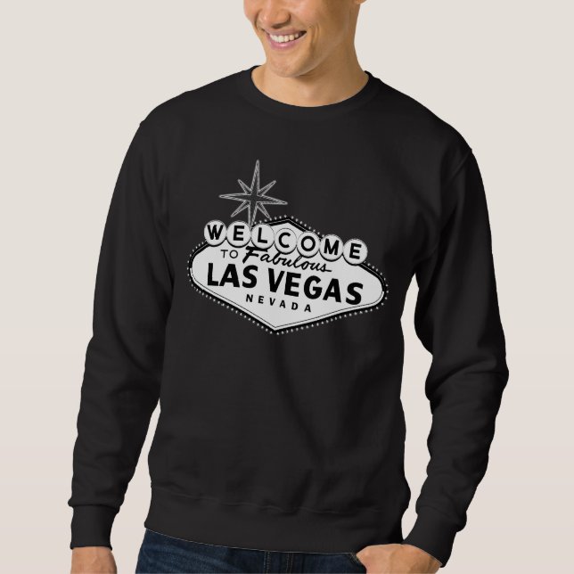 Moletom Sinal preto e branco de Las Vegas (Frente)