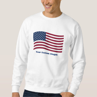 Moletom Sinalizador Americano com Slogan Personalizado