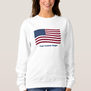 Moletom Sinalizador Americano com Slogan Personalizado
