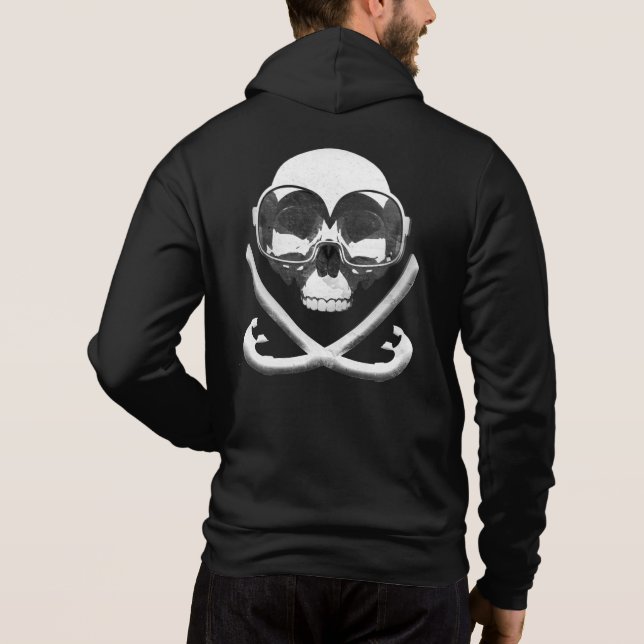 Moletom Sinalizador de Caveira Pirata e Scuba (Verso)