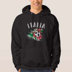 Moletom Sinalizador de Grunge da Bola de Futebol da Itáli