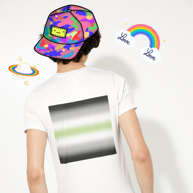 Moletom Sinalizador de Ordenação do Agender Gradiente com  (Criador carregado)