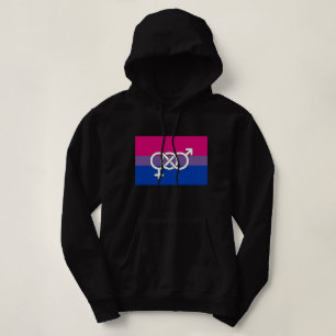 Moletom Sinalizador de Símbolo de Orgulho Bissexual