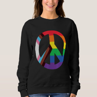 Moletom Sinalizador de Sinal de Paz do Orgulho Lgtbiaq+