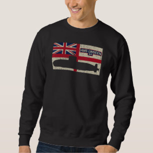 Moletom Sinalizador do Marinho Real Submarino Hms Unsee S4