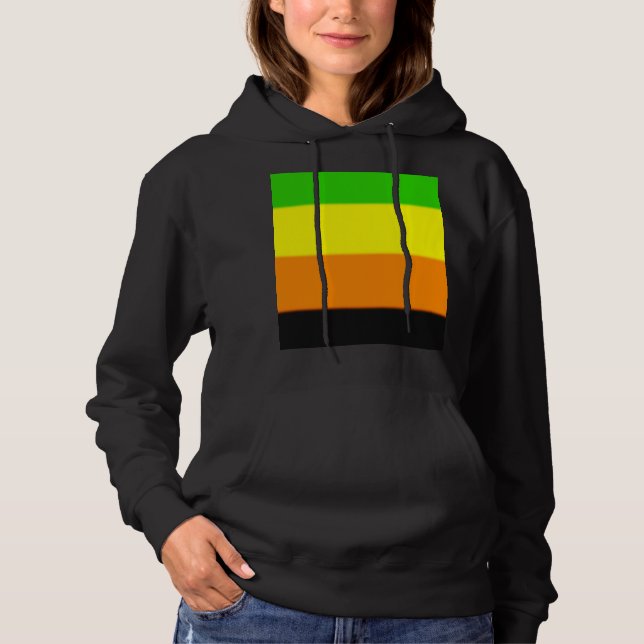 Moletom Sinalizador do Orgulho Aromântico de Queda (Frente)