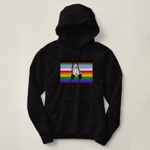 Moletom Sinalizador do Orgulho de Progresso LGBTQ+ com Doi