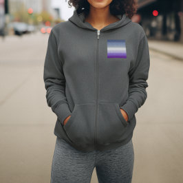 Moletom Sinalizador do Orgulho Lésbico do Botão Gradiente 