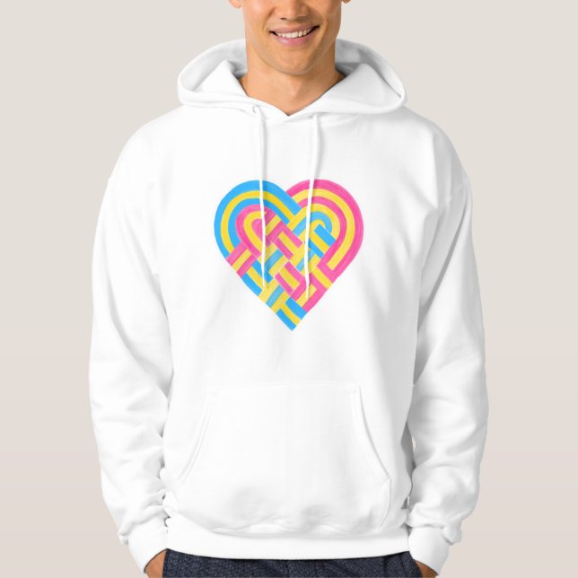 Moletom Sinalizador do Orgulho Pan-Transformado Pansexual  (Frente)