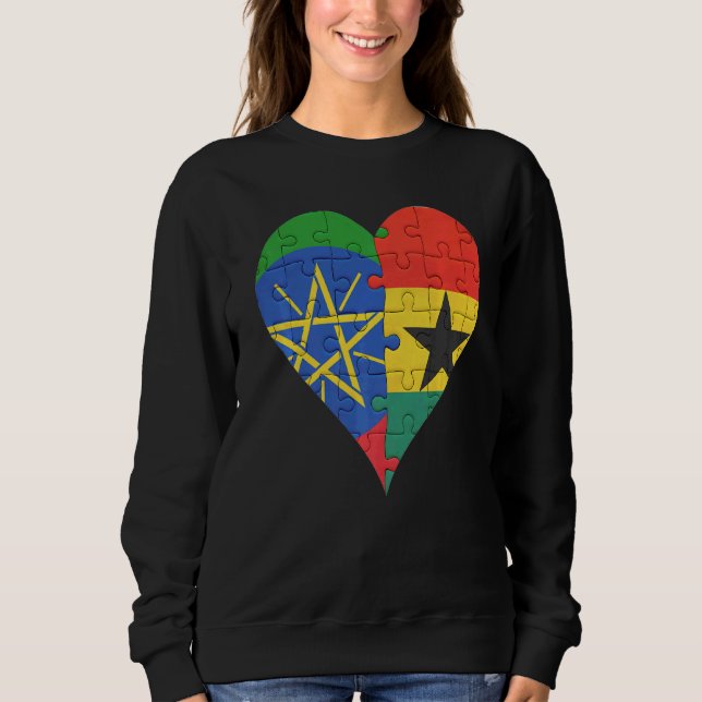 Moletom Sinalizador Etíope Ghanaian (Frente)