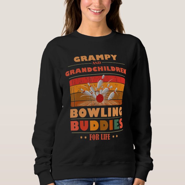 Moletom Sincere Grandchildren GRAMPY Buddies For Life Bowl (Frente)