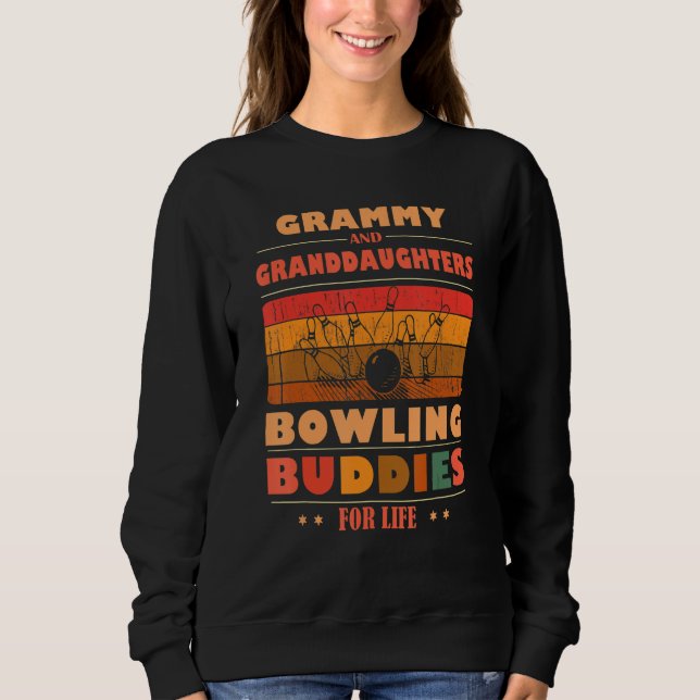 Moletom Sincere Granddaughters GRAMMY Buddies For Life Bow (Frente)