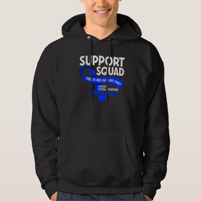 Moletom Sindroma de fadiga crônica Cfs Support Squad I Me (Frente)