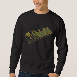Moletom Sintetizador de Teclado de Sintagem de Vintagem Re