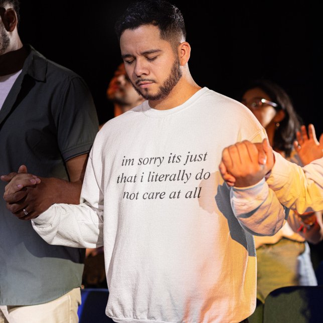 Moletom Sinto muito, é que... Camisola (Criador carregado)