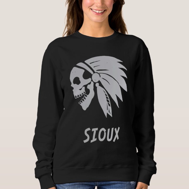 Moletom Sioux Native American Indian Born Freedom Evil Sku (Frente)