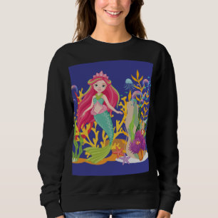 Moletom Siren Oceano: Cabelo Vermelho Longo