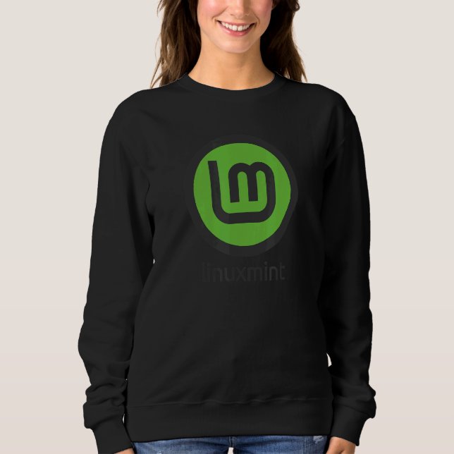 Moletom Sistema Operacional Linux Mint Verde Debian Ubuntu (Frente)