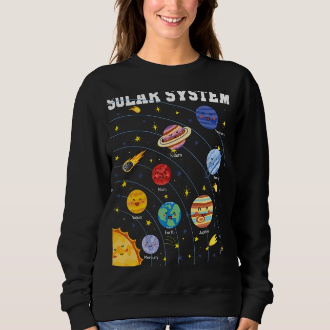 Moletom Sistema Solar Astronomia Espacial Matchi (Frente)
