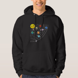 Moletom Sistemas Solares Coloridos Planetas Espaciais Real