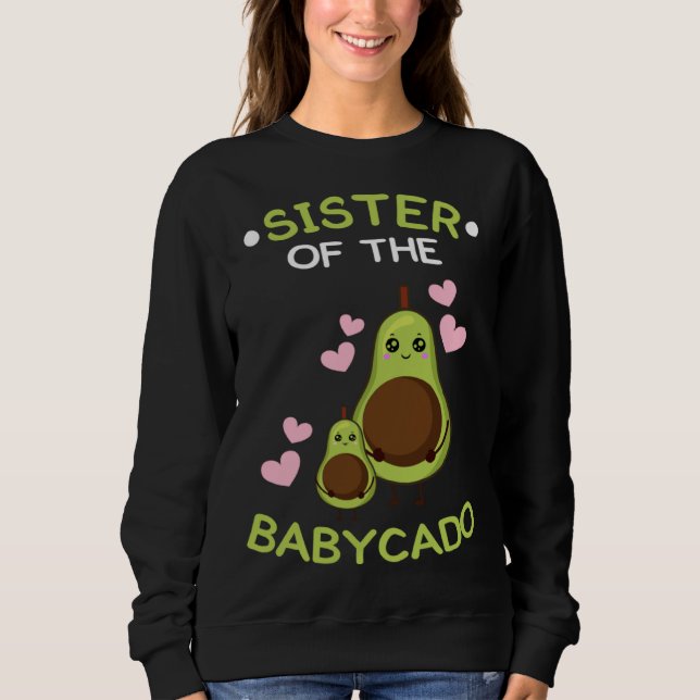 Moletom Sister of the babycado avocado mamacado Guacamole (Frente)