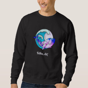 Moletom Sitka Ak Japonês Paint Geométrico Orca Killer Whal