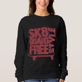 Moletom Sk8 Board Life Graphic | Skateboarding Art