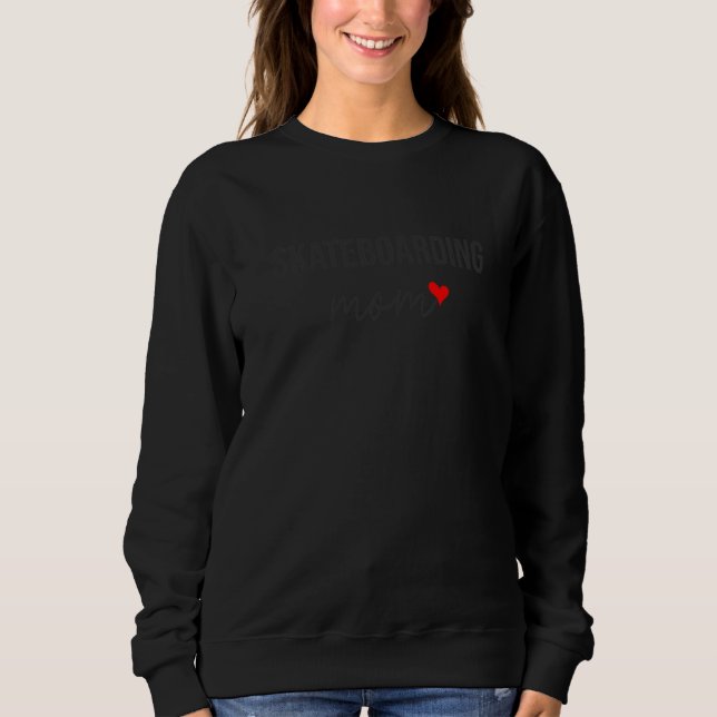 Moletom Skate Mãe Skateboard Mãe Mãe Para Mulheres (Frente)