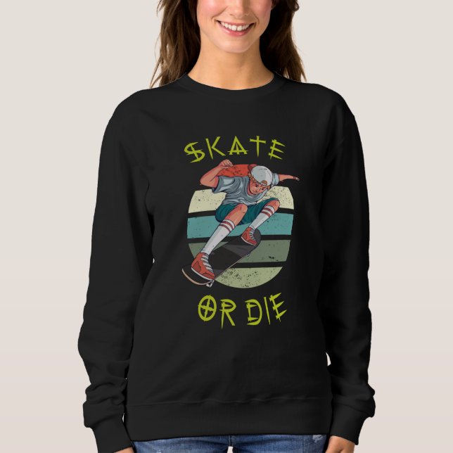 Moletom Skate ou morra Skateboarder Boy (Frente)