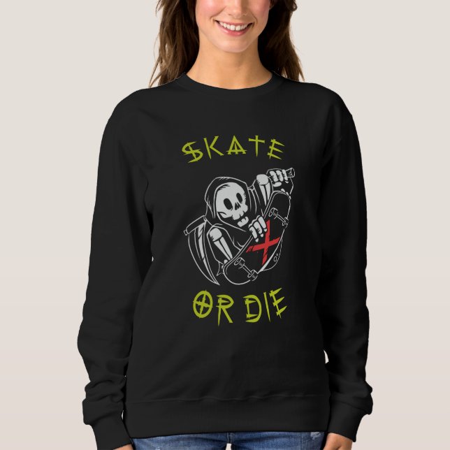 Moletom Skate ou morre Criador de Grim (Frente)