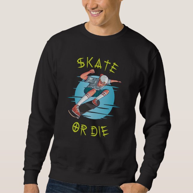 Moletom Skate ou morrer Skateboarder Boy (Frente)