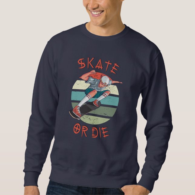 Moletom Skate ou morrer Skateboarder Boy (Frente)