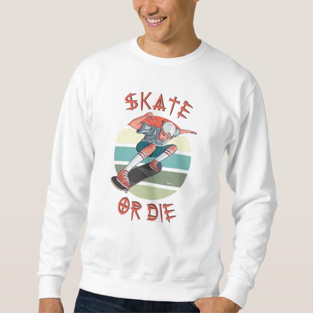 Moletom Skate ou morrer Skateboarder Boy (Frente)