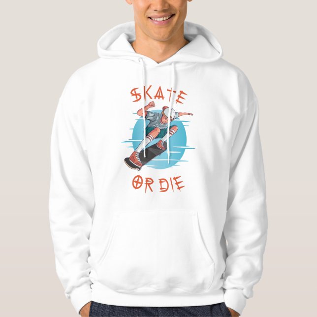 Moletom Skate ou morrer Skateboarder Boy (Frente)