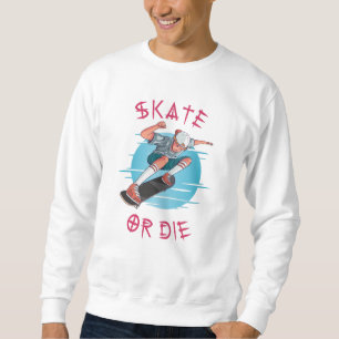 Moletom Skate ou morrer Skateboarder Boy