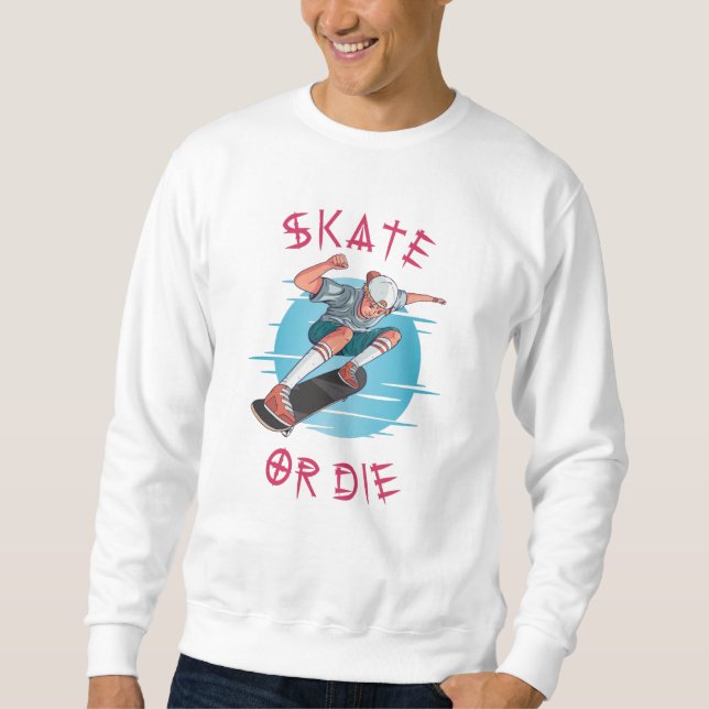 Moletom Skate ou morrer Skateboarder Boy (Frente)
