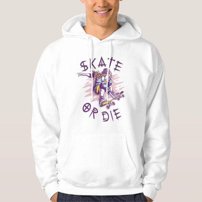 Moletom Skate ou morrer Skateboarder Girl (Frente)