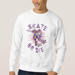 Moletom Skate ou morrer Skateboarder Girl