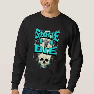 Moletom Skate Ou Morte Skeleton Skull Skate