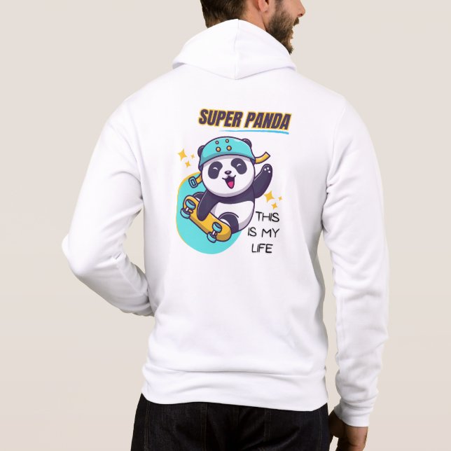 Moletom Skate Super Panda (Verso)