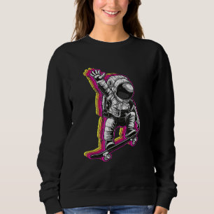 Moletom Skateboarder do Astronauta Retro